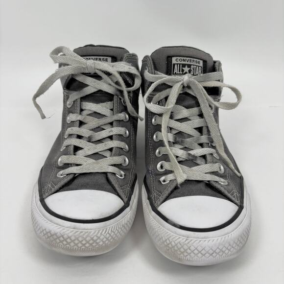 Converse All Star Chuck Taylor High Top Sneakers Shoes Mens 9 Gray Street - Picture 2 of 13